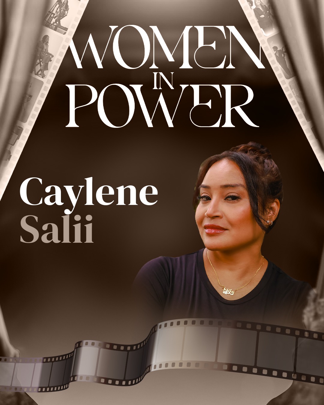 Women in Power TV feature graphic with Caylene Salii